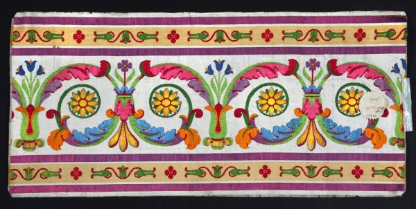Bordure pour tenture et rideaux destinés au cabinet de repos de l'Empereur Napoléon à Versailles