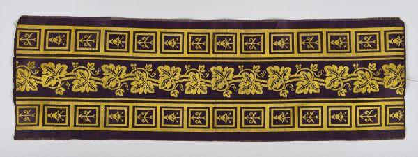 Bordure pour tenture en damas pour la chambre à coucher de Madame Mère à Fontainebleau.