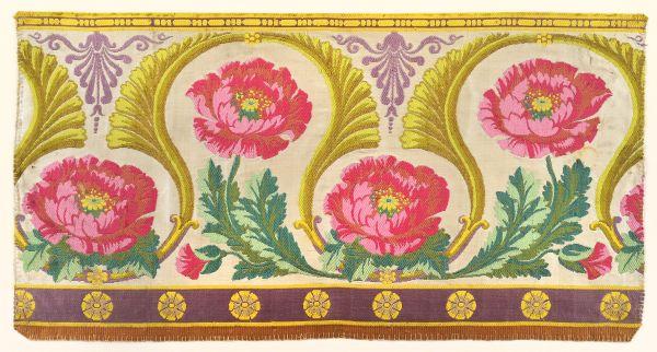 Bordure pour tenture pour la chambre à coucher de l’Empereur au palais de Meudon