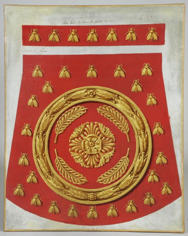 Modèle pour le fond d'un fauteuil de prince (second meuble du grand cabinet de l'empereur aux Tuileries)