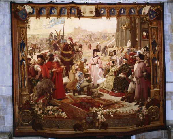 Le Duc de Berry achète des objets d'art à Bourges