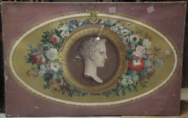 Dessus de panneau "Melpomène"