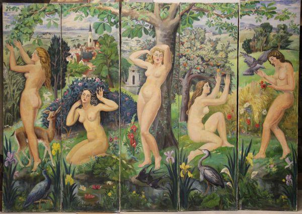 Femme nue aux deux hirondelles