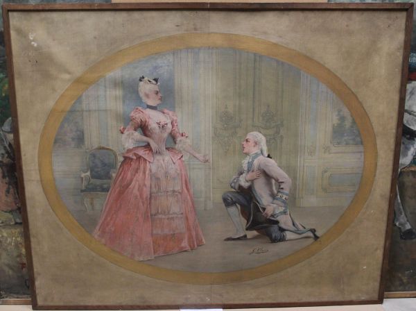 LES JEUX DE L'AMOUR ET DU HASARD
Tenture de la Comédie Française