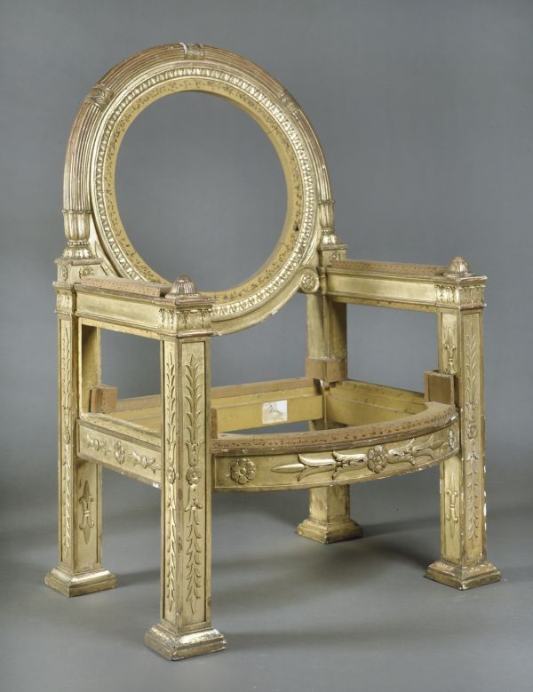 Fauteuil de trône de Napoléon au palais de Monte Cavallo