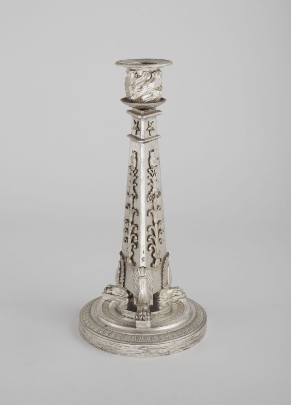 Flambeau du boudoir d'argent de Caroline Murat au palais de l'Élysée