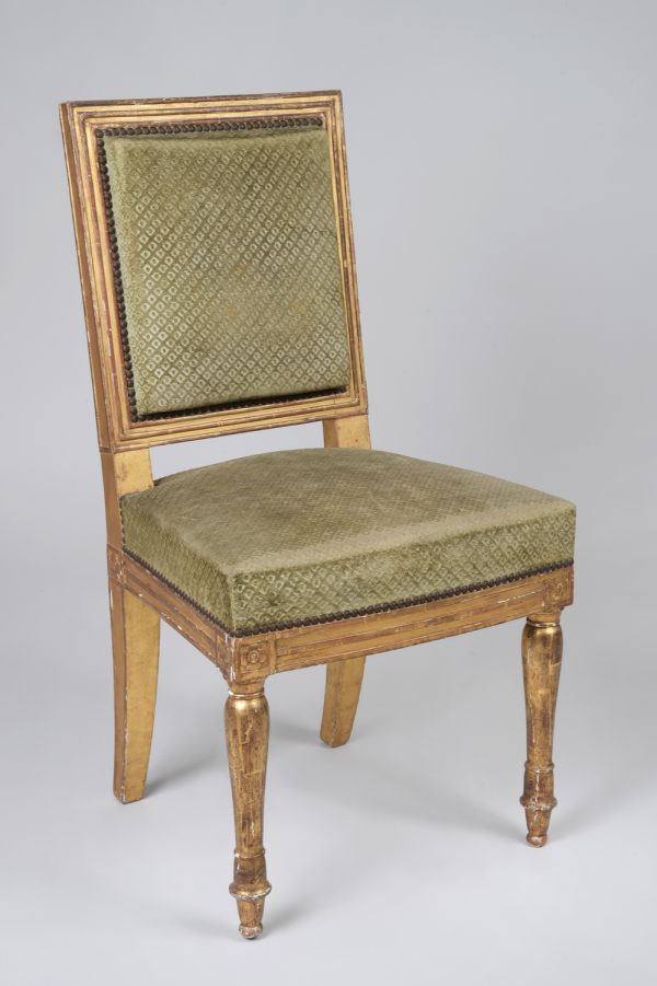Chaise du grand cabinet de l'empereur Napoleon Ier au palais de Saint-Cloud
