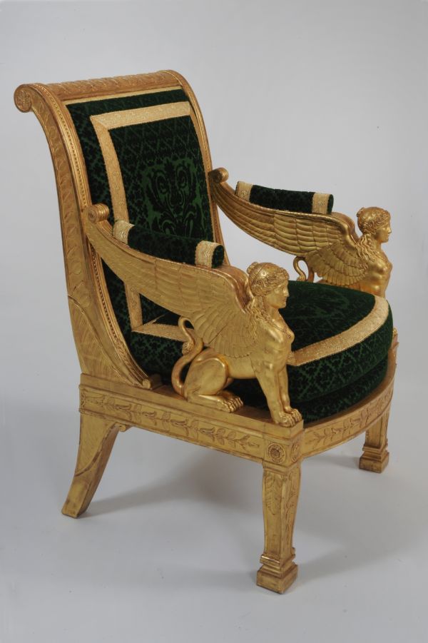 Fauteuil du grand salon de Joachim Murat au palais de l'Élysée