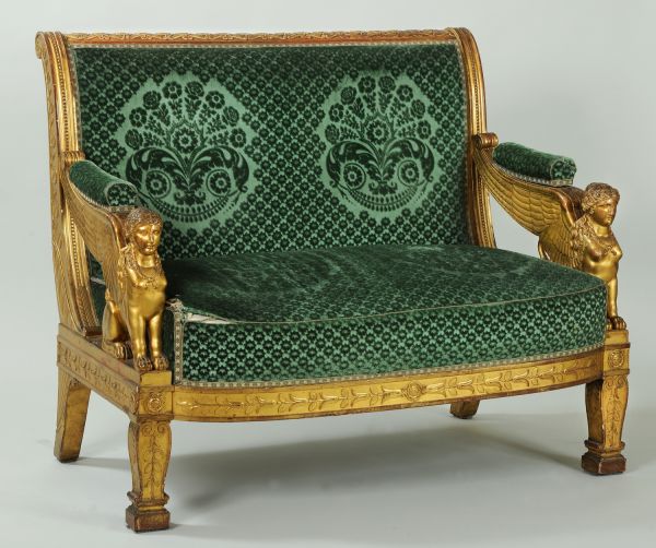 Demi-canapé du grand salon de Joachim Murat au palais de l'Élysée