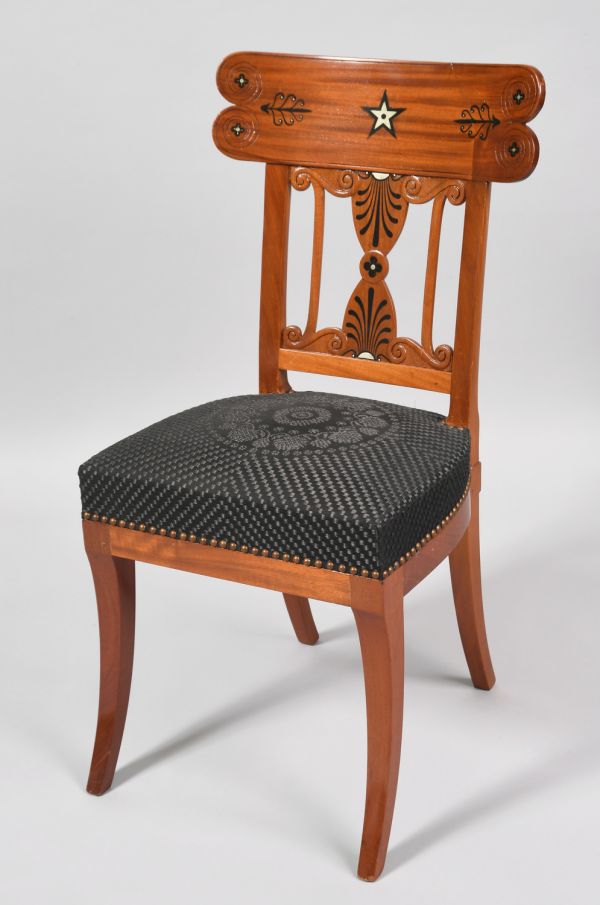 Chaise de la chambre de l'empereur au château de Fontainebleau