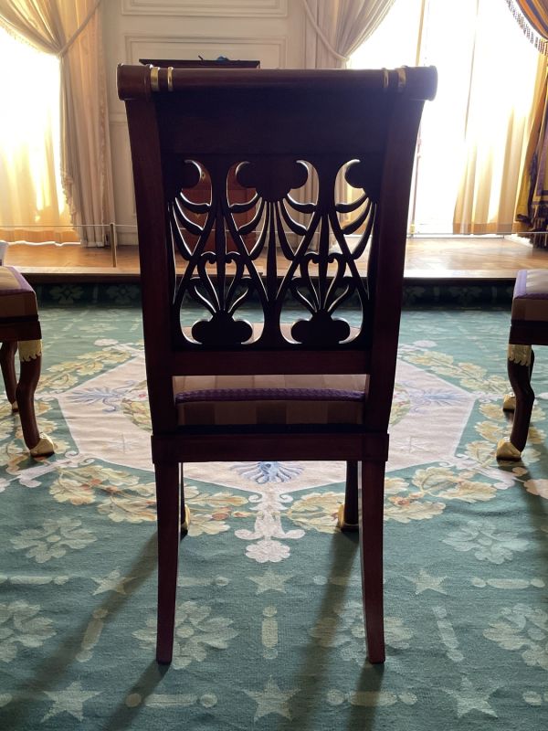 Chaise à palmettes et rinceaux – Chaise du pavillon du Couchant au ...
