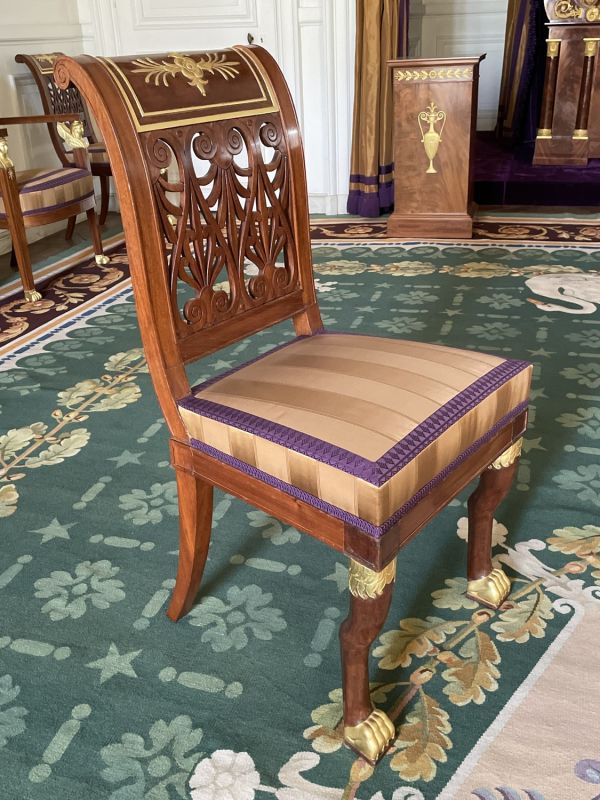 Chaise à palmettes et rinceaux – Chaise du pavillon du Couchant au ...