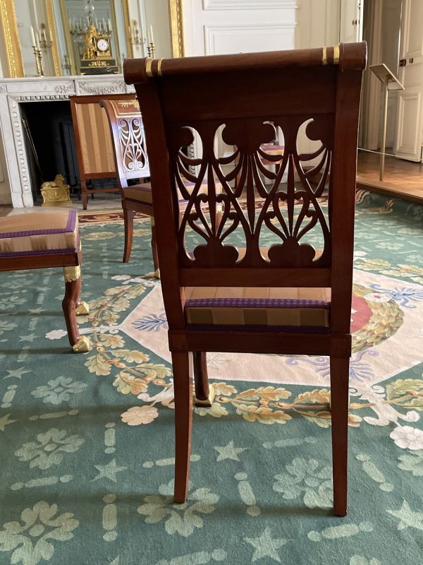Chaise à palmettes et rinceaux – Chaise du pavillon du Couchant au ...