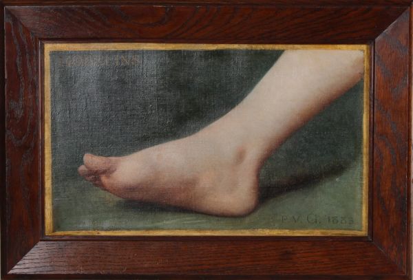 Modèle pour l'apprentissage des élèves lissiers
Pied droit de profil