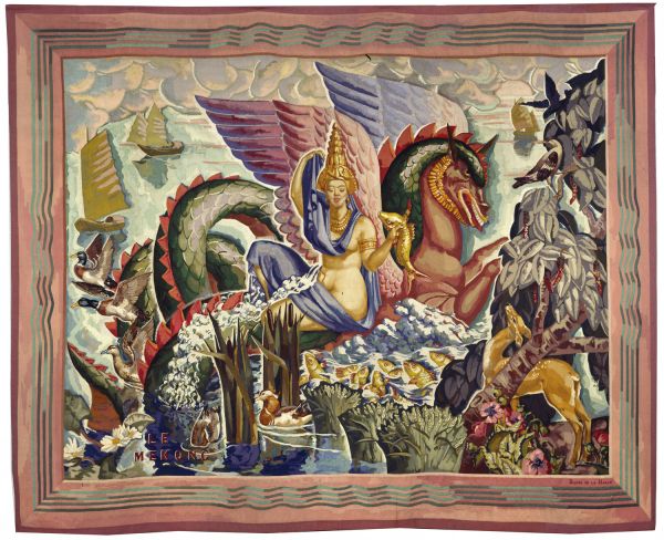 Le Mékong. 
Tenture des Fleuves coloniaux.
