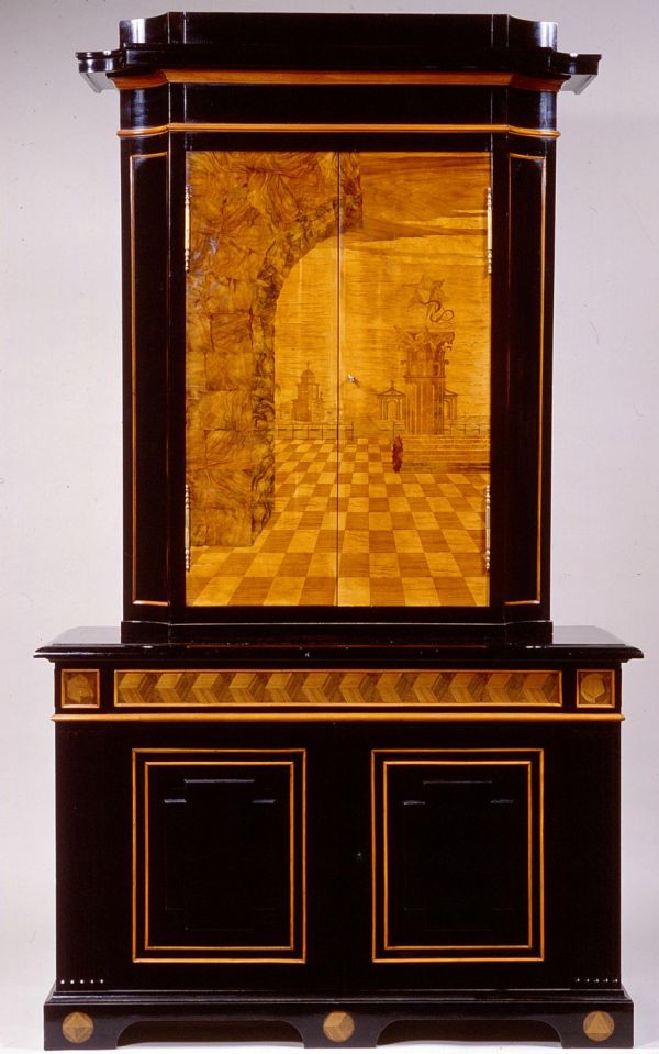 Armoire-bibliothèque à deux corps