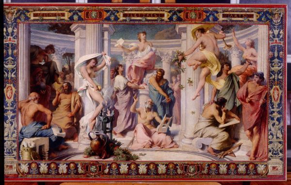 Tenture dite de la Chambre de Mazarin
Génie des Lettres, Sciences, Arts dans l'Antiquité