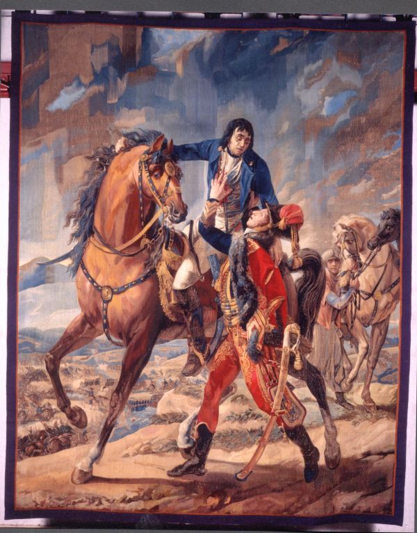 Le général Desaix blessé à la bataille de Marengo (14 juin 1800)