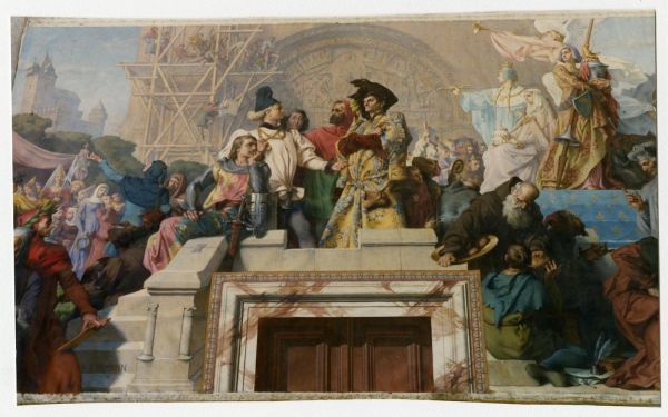Tenture dite de la Chambre de Mazarin
Génie des Lettres, Sciences, Arts au Moyen-Âge