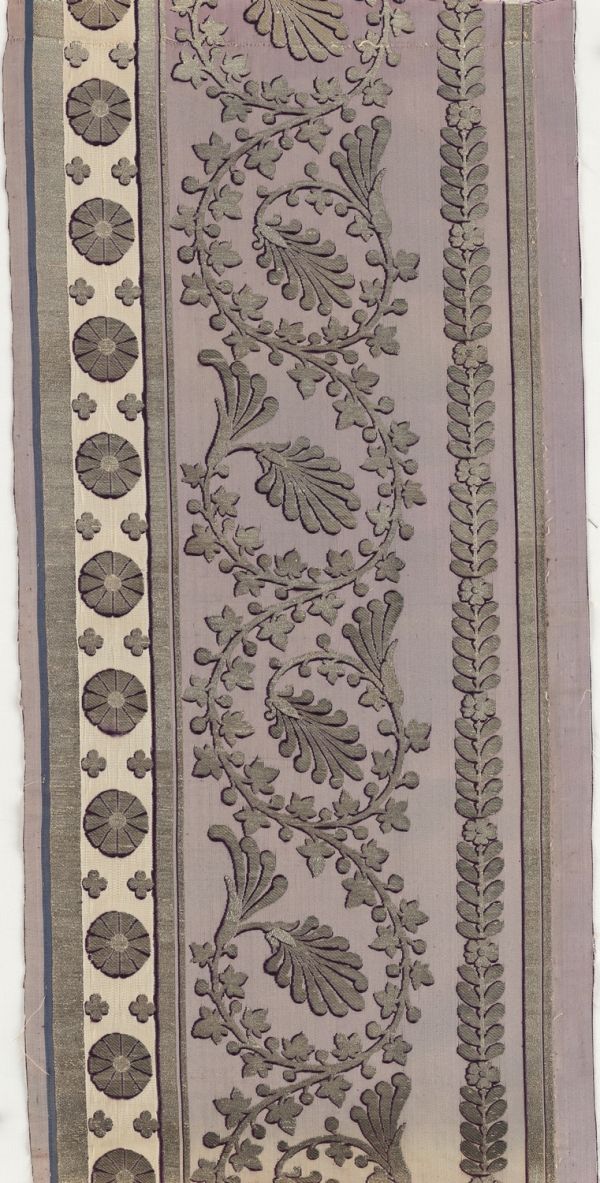 Bordure de tenture pour le cabinet de toilette de Joséphine Bonaparte au Palais de Saint-Cloud
