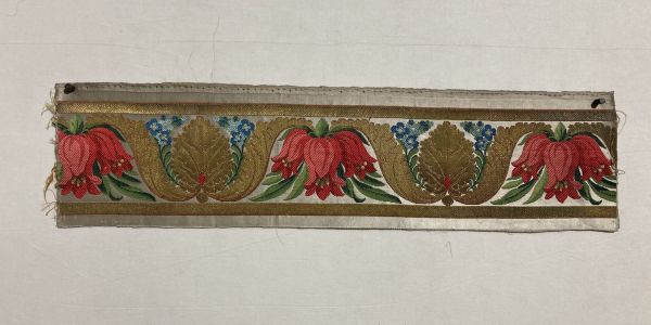 Talon de la bordure de tenture pour la chambre de l'appartement de l'Impératrice Marie-Louise à Versailles