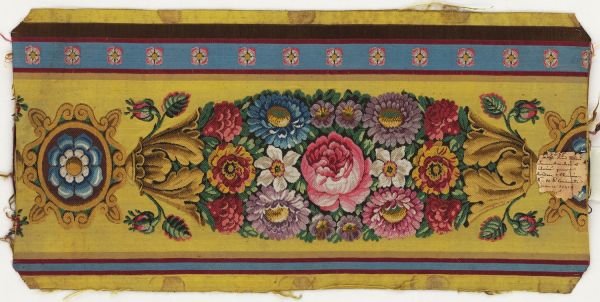 Bordure de tenture pour le 1er salon des grands appartements de l'Impératrice à Monte Cavallo