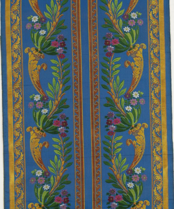 Bordure tenture et rideaux des deux arrière-cabinets de l'Empereur et de l'Impératrice à Versailles