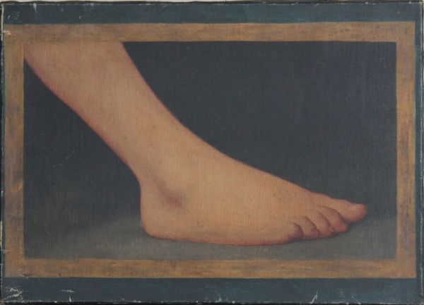 Pied droit de profil
Modèle destiné à l'apprentissage du tissage